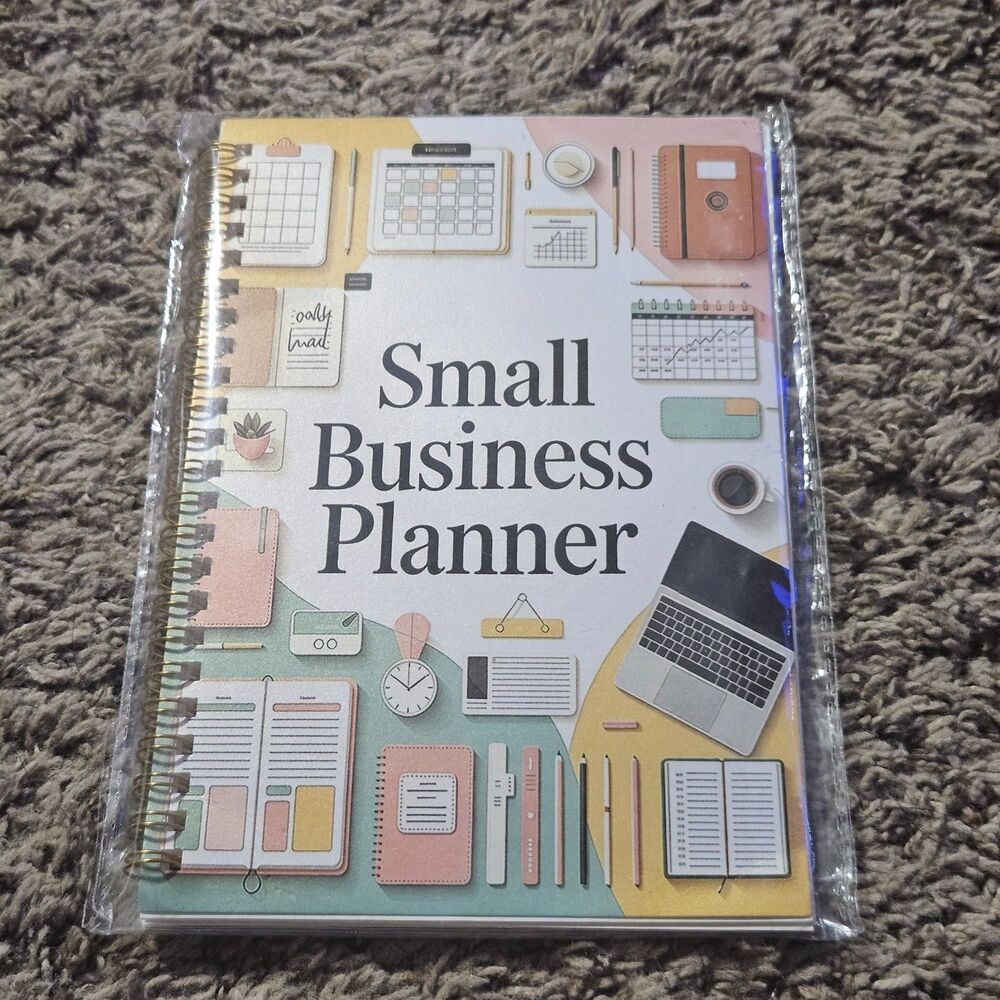 Small Business Planner Spiral Note Book, Brand New Never Used
